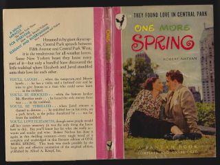 One More Spring By Robert Nathan Bantam 19 - 2nd Print Jan 1946 With Dust Jacket