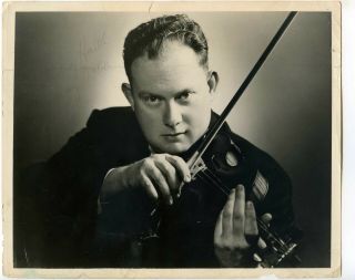 Vintage 1960 Signed Sidney Harth Violinist 8 X 10 " Photo Autographed Conductor