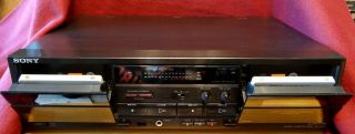 Vintage Sony Dual Cassette Player Recorder TC - W320 CLEAN/TESTED/WORKING 4