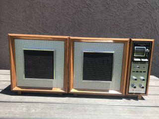 Vintage Mid 60’s Panasonic Re - 787 Fm/am Stereo With Extension Speaker