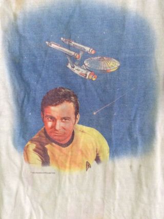 Vintage 1970s Star Trek Child T - Shirt and Pants Set Sci Fi TV Enterprise Kirk 3