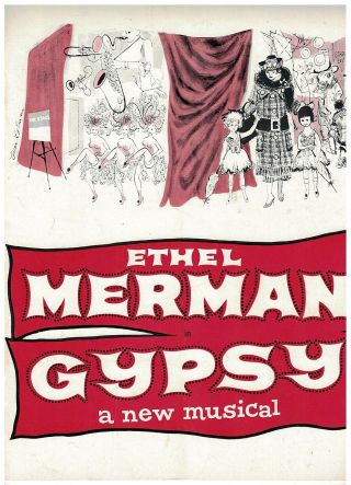 Vintage Souvenir Program Gypsy With Ethel Merman