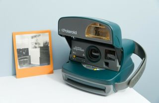 Polaroid One Step Express Green 600 Instant Film Camera - W/ Film