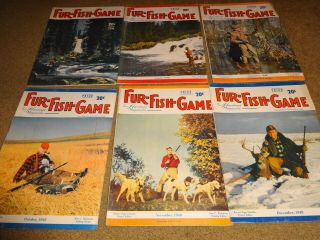 Fur Fish Game Magazines July - Dec 1948