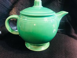 Vintage Fiestaware Green Medium Teapot - Fiesta Ware Hlc
