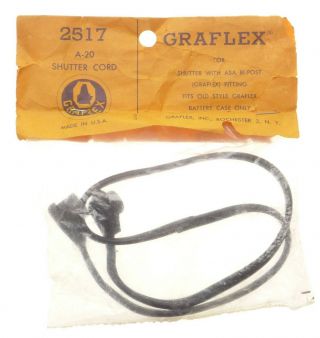 Graflex 2517 A - 20 Shutter Cord For Asa Bi - Post Fitting Fits Old Style Battery