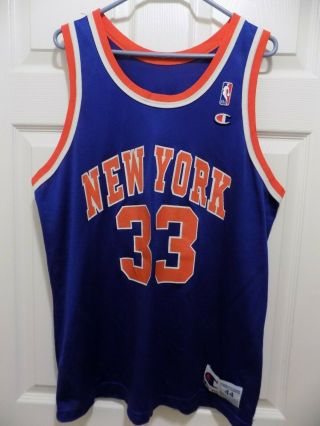 Patrick Ewing York Knicks Jersey (size 44) Champion Vintage (good Cond)