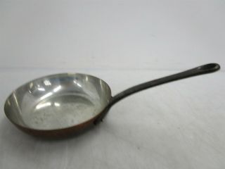 Vintage Copper Frying Pan Unbranded 15 X 8 Inch