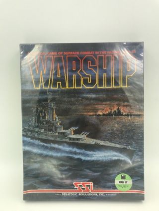 Warship By Ssi For Atari St In The Box Nib