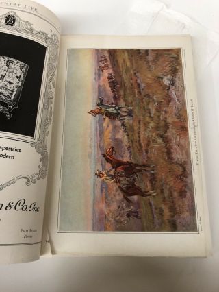 Vintage Country Life Magazines 1927 Feb - April Bound Magazines Many Great Ads 2