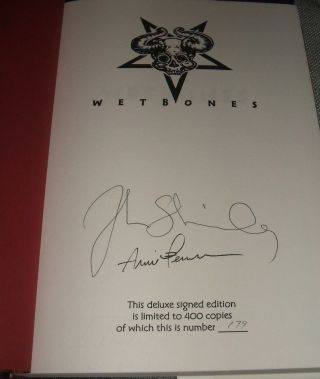Signed Limited 1st Edition Of Wetbones A Novel By John Shirley Vintage Horror