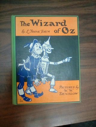 1903 The Wizard Of Oz By L.  Frank Baum Illustrated By W W Denslow 8 Color Plates