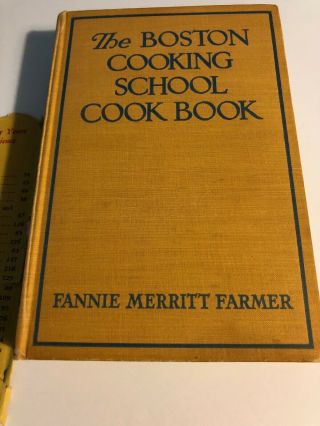 Vintage 1945 The Boston Cooking School Cookbook Hardcover Fannie Farmer