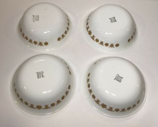 Set Of 8 VINTAGE CORELLE BUTTERFLY GOLD CEREAL / SOUP BOWLS - 3