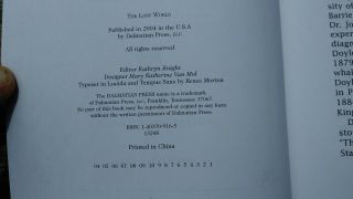 The Lost World Doyle,  Sir Arthur Conan Published by Dalmatian Press,  2004 5