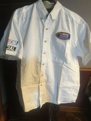 Vintage Nascar Busch Series Officials Shirt Medium Grand National Division