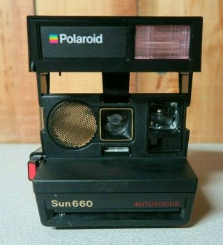 Vintage Polaroid Sun 660 Autofocus Instant Camera with 10 Count 600 Film 2