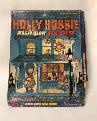 Vintage Holly Hobbie Magic Glow Doll House Colorforms Stand Up Play Set
