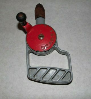 Vintage Sears Hand Drill W/pistol Grip And 3 Jaw Chuck