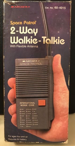 2 Vintage Archer Space Patrol 2 - Way Walkie Talkie Flexible Antenna No.  60 - 4015