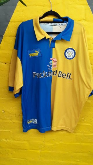 Leeds United England 1997/1999 Away Football Shirt Jersey Vintage Puma Xxl