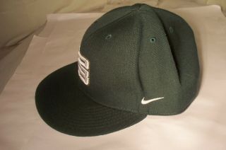 Vintage Nike Lebron James Green Colored Hat Cap Size 7 1/2 Lion Crest Logo 3