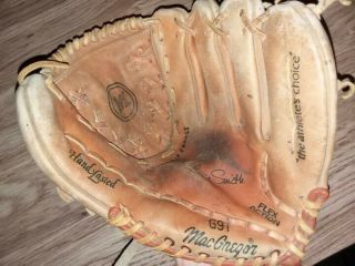 2 Vintage macgregor baseball gloves Pete Rose and Lonnie Smith 2