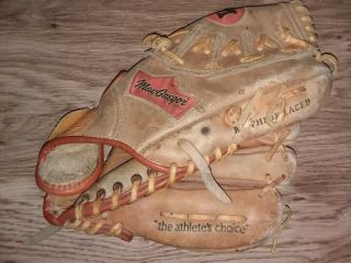 2 Vintage macgregor baseball gloves Pete Rose and Lonnie Smith 3