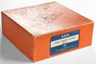 Vintage 1930s Agfa Dark Room Outfit No.  1