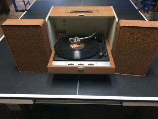 Vintage General Electric Portable Solid State Stereo Record Player Parts/repair