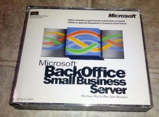 Microsoft Backoffice Small Business Server 4.  0