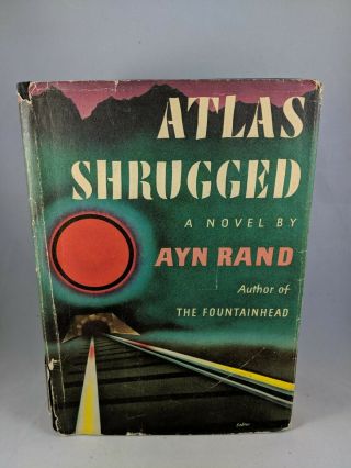 Atlas Shrugged By Ayn Rand 1957 Random House 22nd Printing With Dj
