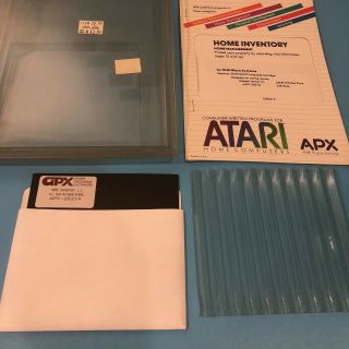Home Inventory Apx Complete In Package Atari Computer Software 400/800/xl/xe
