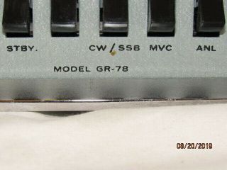 Vintage Heathkit GR - 78 Shortwave Radio - - - AC or DC - MultiBand 3