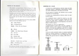 Vintage 1970 What Is A Valve - Lunkenheimer Valves Product Booklet 3