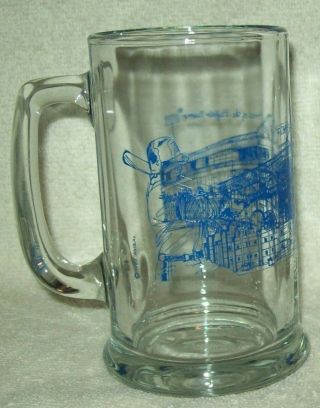 Vintage Buffalo Bisons Minor League Baseball Glass Mug Pilot Field 1989 Am&a 