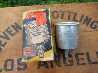 Vintage Coleman Lantern Stove No.  0 Filter Funnel Box