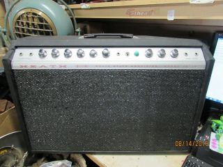 Vintage 1975 Heathkit Amp Amplifier Ta - 16 25 Watt Solid State Electric Guitar