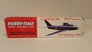 Vintage Hobby - Time Hobby Time Hobbytime F - 86 Sabre Jet Model Complete/unused