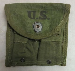 Ww2 Vintage Us Gi Issue.  30 M1 Carbine Mag Pouch 1945 General Shirt Co