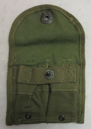 WW2 Vintage US GI Issue.  30 M1 CARBINE MAG POUCH 1945 GENERAL SHIRT CO 2