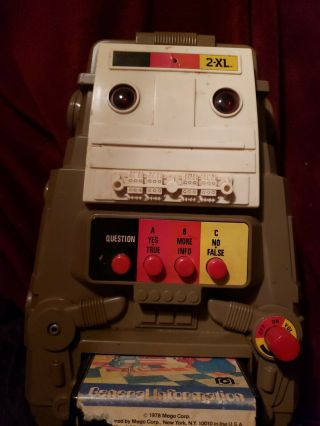Vintage 1978 Type 2 Mego Toy 2 - Xl Talking Robot With 8 Track Tape