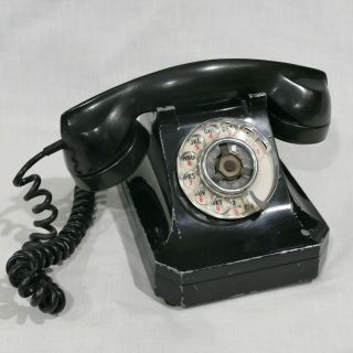 Vintage Stromberg - Carlson 43w Metal Rotary Dial Desk Phone