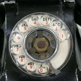 Vintage Stromberg - Carlson 43W Metal Rotary Dial Desk Phone 2