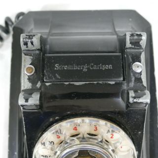 Vintage Stromberg - Carlson 43W Metal Rotary Dial Desk Phone 4