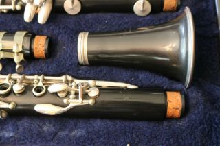 Vintage Artley Prelude 18S Clarinet Complete w / Hard Shell Carry Case 2