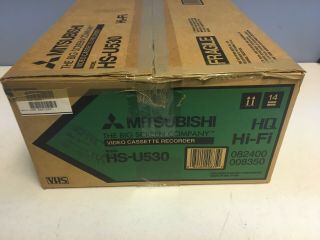 Mitsubishi HS - U530 VCR Plus 4 - Head Hi - Fi Stereo VHS Tape Player Recorder 4