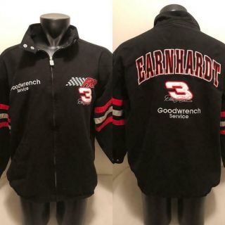 Vtg Dale Earnhardt 3 Goodwrench Nascar Racing Chase Authentic Jacket Mens Large