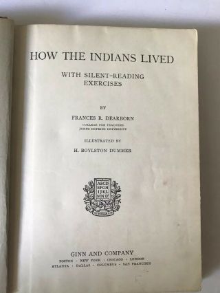 3 Vintage School Books Texts American Northwest Frontier Indian Readers 3