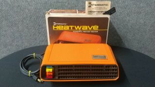 Vintage Intermatic Heatwave Space Heater & Box Great Mid Century Modern